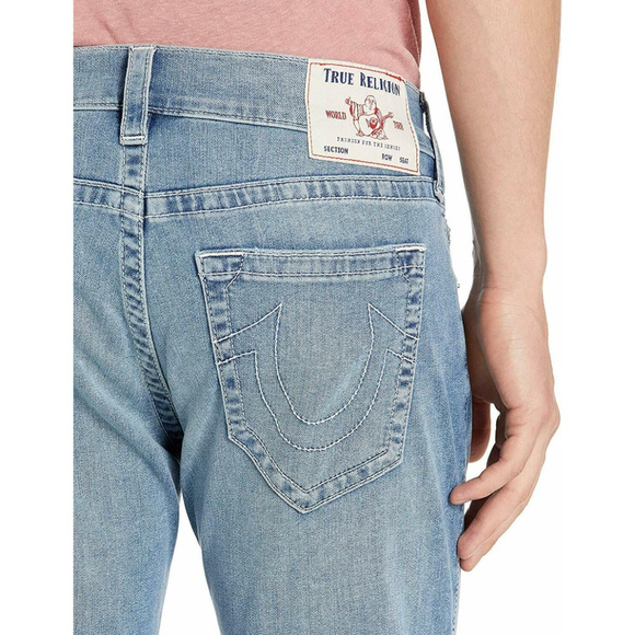 True Religion Men's Rocco Skinny Fit Stretch Jeans in Moody Blues